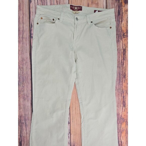 Lucky Brand Lola Bootcut Jeans 12/31 Beige (34x31) Relaxed Fit - Picture 1 of 10